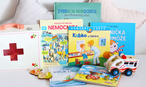 Knihy a hračky pre malých pacientov