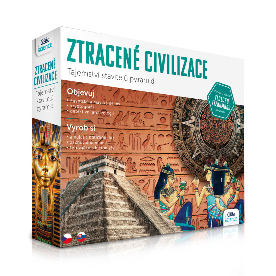 Stratené civilizácie: Archeologická sada s nástrojmi a artefaktmi.