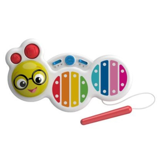Multisenzorický dotykový xylofón zapájajúci hmat, zrak a sluch dieťaťa.