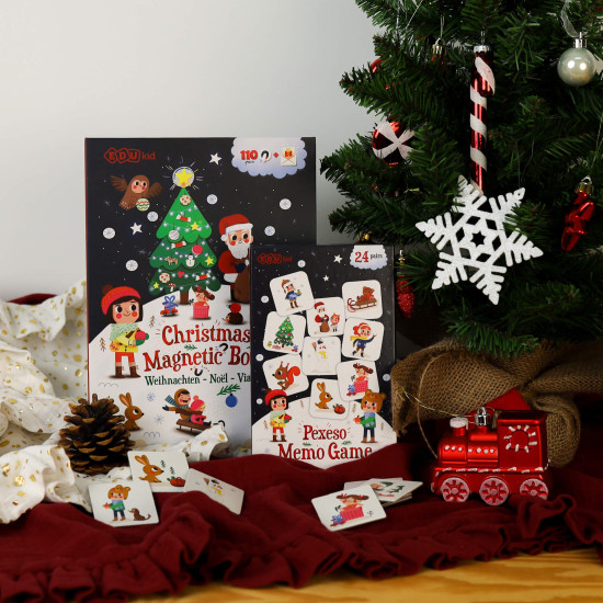 Vianočný set pre milovníkov Vianoc - Magnetická kniha Vianoce a Pexeso Vianoce