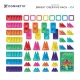 Magnetická stavebnica Bright Creative Pack 104 dielov