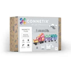 Magnetická stavebnica Pastel Transport Pack 50 dielov