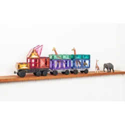 Magnetická stavebnica Pastel Transport Pack 50 dielov
