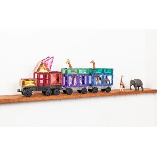 Magnetická stavebnica Pastel Transport Pack 50 dielov