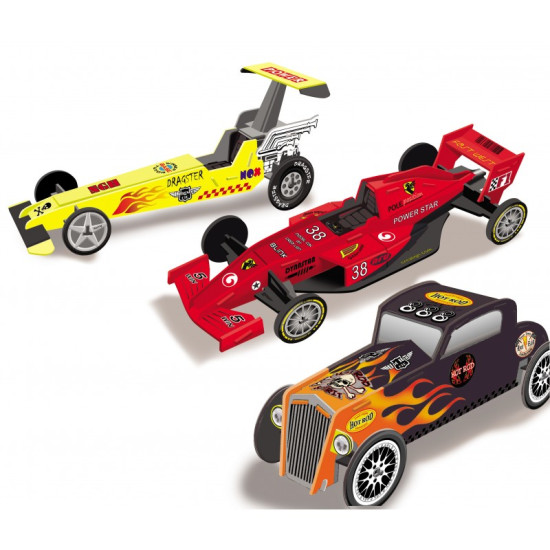 Kreatívna sada pre deti Papierové 3D modely Závodné autá Crea Lign