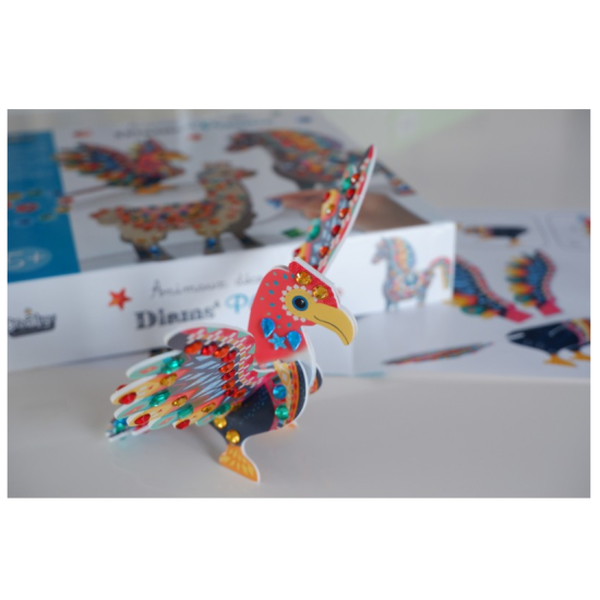 Kreatívna sada pre deti 3D diamantová mozaika Zvieratká v Peru Crea Lign