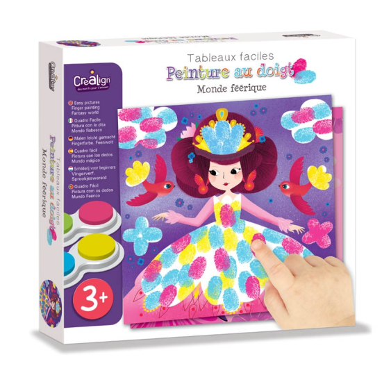 Kreatívna súprava pre deti Prstové farby Víly