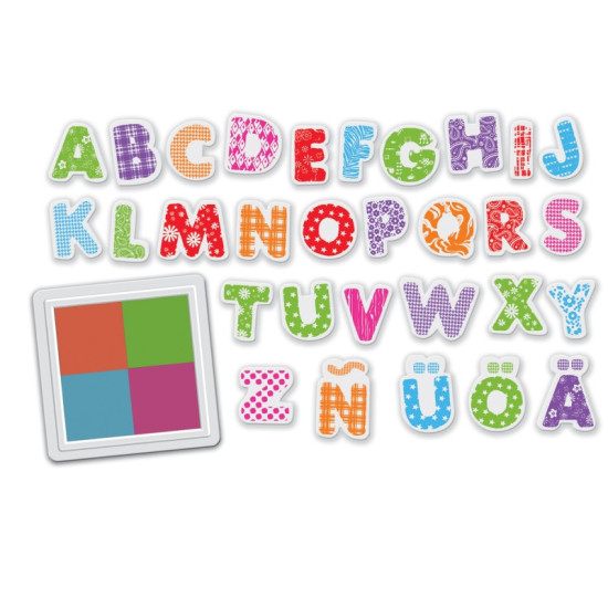 Pečiatky Abeceda od Crea Lign sú dokonalým spôsobom, ako deti zoznámiť s abecedou a prvými slovami.