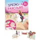 Kreatívny zošit Miss Melody Spring Parcour s parkúrovou dráhou a koňmi