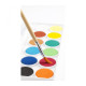 Klasické vodové farby pre malých umelcov. Paleta obsahuje 12 farieb.