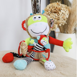 Senzorická hračka Opica s mláďatkom