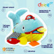 Senzorická hračka Veľryba pre bábätká pre rozvoj zmyslov Dolce
