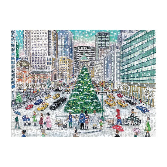 Poskladajte toto 1000 dielne puzzle a odhaľte zasnežený Park Avenue.