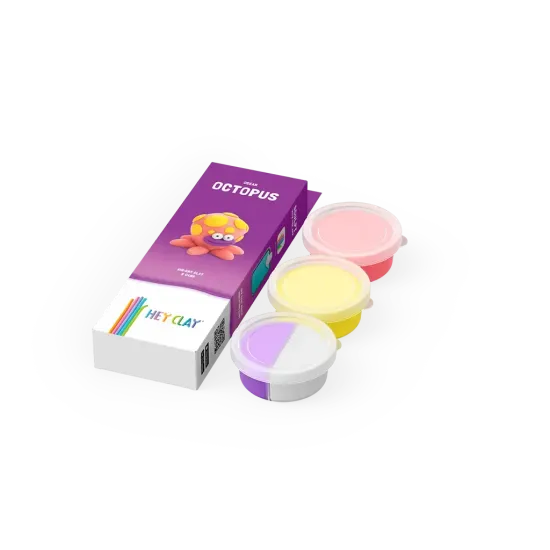 Vymodelujte si originálne zvieratko Chobotnica s Hey Clay