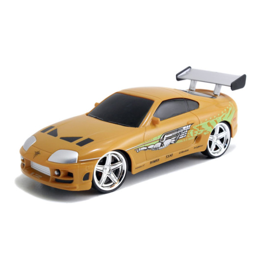 RC auto Brian's Toyota Supra 1:24 v sýtej oranžovej farbe, na diaľkové ovládanie