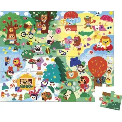 Puzzle v kufríku Štyri ročné obdobia 36 ks
