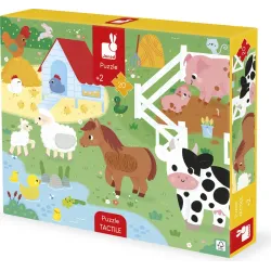 Dotykové puzzle Farma