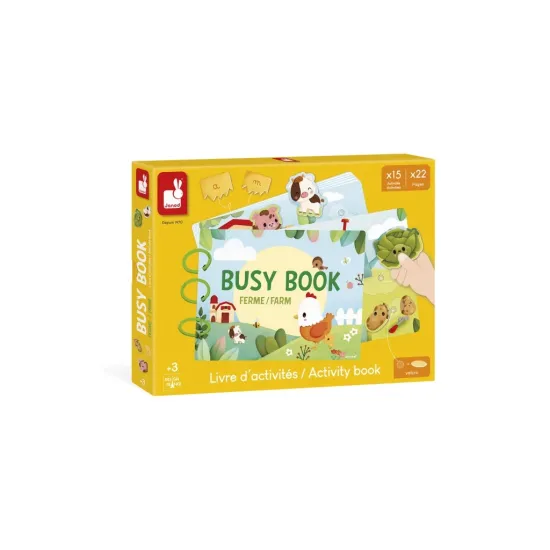 Interaktívna kniha s aktivitami Busy Book Farma