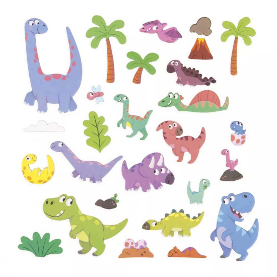 Magnetická kniha pre deti s dinosaurami od Janod.