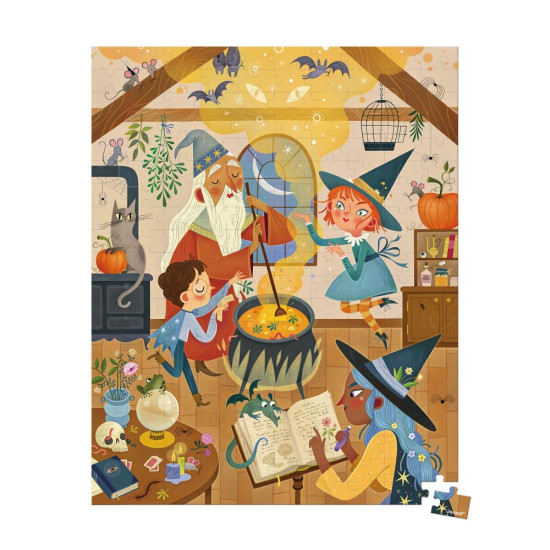 Ilustrované puzzle s magickou tematikou pre malých aj veľkých čarodejníkov.