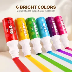 Farby v tube s omaľovánkami 6 ks