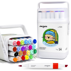 Obojstranné fixky s dvoma hrotmi v boxe 24 ks