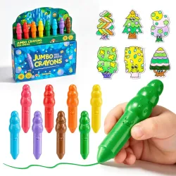 Jumbo voskovky Tree Sprites 8 ks