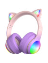 Bezdrôtové detské slúchadlá Delulu DiscoBeats Pink