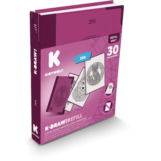 Doplnkové karty Kidywolf Refill K-Draw Pad Zen