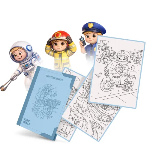 Doplnkové karty Kidywolf Refill Kidydraw Pad Everyday heroes