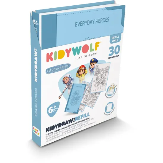 Doplnkové karty Kidywolf Refill Kidydraw Pad Everyday heroes