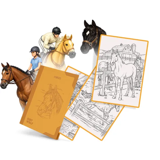 Doplnkové karty Kidywolf Refill Kidydraw Pad Horses