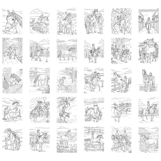 Doplnkové karty Kidywolf Refill Kidydraw Pad Horses
