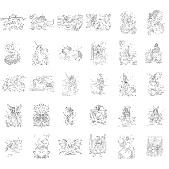 Doplnkové karty Kidywolf Refill Kidydraw Pad Once upon a time (8+)
