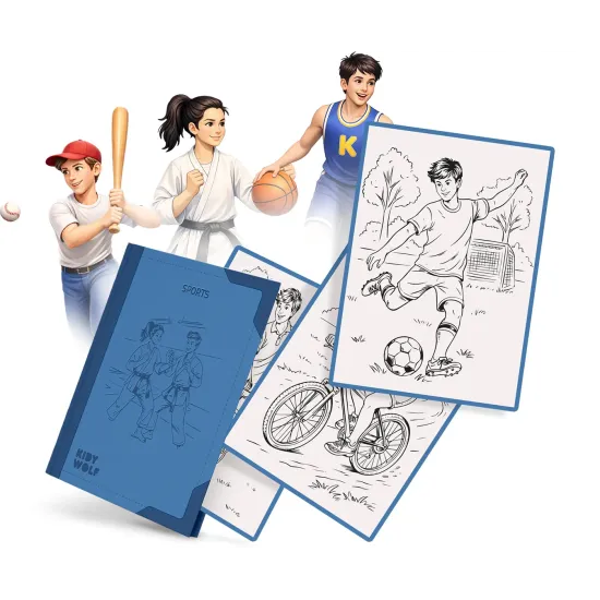 Doplnkové karty Kidywolf Refill Kidydraw Pad Sports