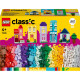 Stavebnica LEGO® Classic Tvorivé domčeky (11035) so 6 farebnými domčekmi a doplnkami pre rozvoj kreativity a staviteľských zručností u detí.