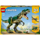 LEGO® Creator 3 v 1 modely: T-Rex, Triceratops a Pterodaktyl v akcii – dokonalá stavebnica pre milovníkov dinosaurov.