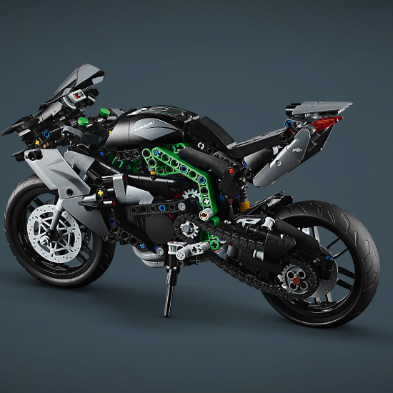 LEGO® Technic Kawasaki Ninja H2R Motorka (42170) – model s riadením, odpružením, prevodovkou a pohyblivým motorom