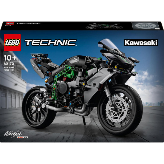 LEGO® Technic Kawasaki Ninja H2R Motorka (42170) – model s riadením, odpružením, prevodovkou a pohyblivým motorom