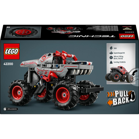 LEGO TECHNIC Monster Jam™ ThunderROARus™ s naťahovacím motorom