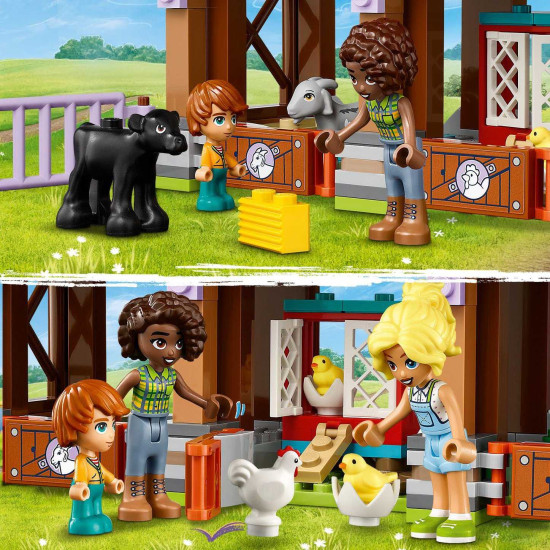 LEGO® Friends Útulok pre zvieratká z farmy (42617) s farmou, traktorom a zvieratkami, ideálny pre deti od 6 rokov