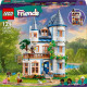 LEGO Friends Štýlový hotel na zámku s francúzskym dizajnom, luxusným apartmánom s vaňou na nožičkách, zimnou záhradou, recepciou a tajomným podkrovím plným historických artefaktov.