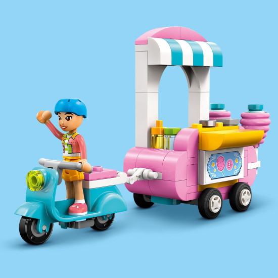 LEGO Friends Stánok s cukrovou vatou a skúter