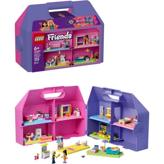 LEGO Friends 42697 Kreatívny kufrík a domček pre bábiky