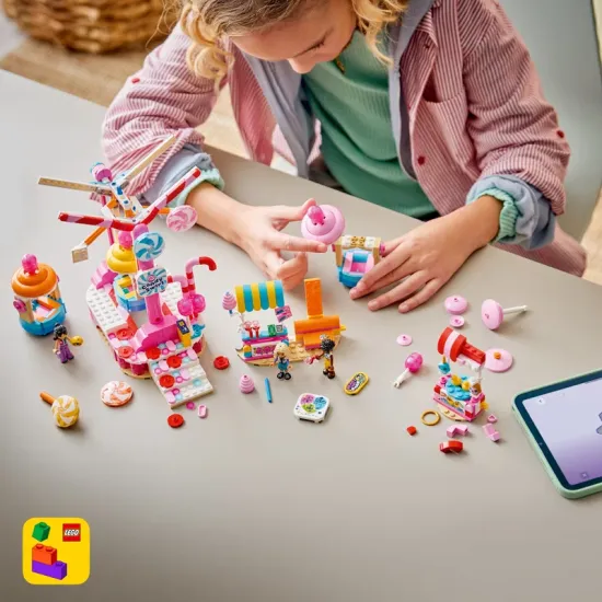 LEGO Friends 42700 Kolotoč so sladkosťami a cupcakmi