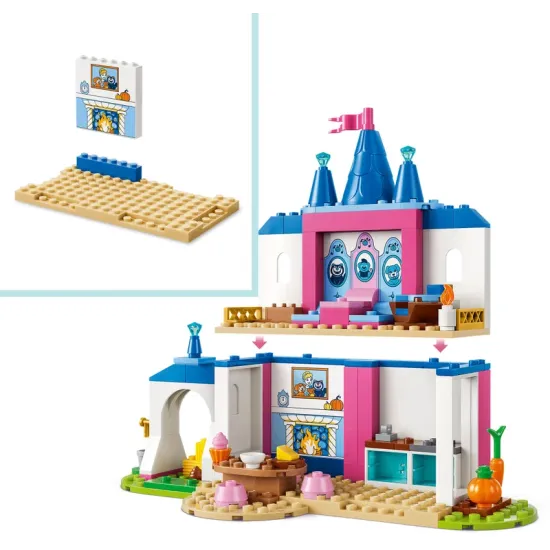 LEGO Disney 43283 Popoluškin zámok so zvieratkami
