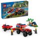 LEGO CITY Hasičské auto 4x4 s prívesom a záchranným člnom pripravené na akciu v prírode