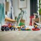 LEGO CITY Hasičské auto 4x4 s prívesom a záchranným člnom pripravené na akciu v prírode