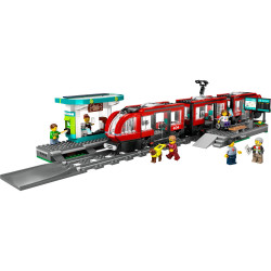 LEGO City Električka a zastávka v centre mesta