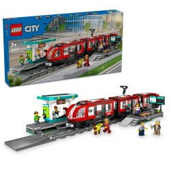 LEGO City Električka a zastávka v centre mesta